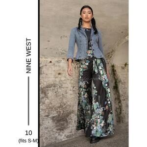 MSRP: $78 | ✨ Nine West Denim Blazer Jacket – Size 10 | Feminine Tailored Fit ✨